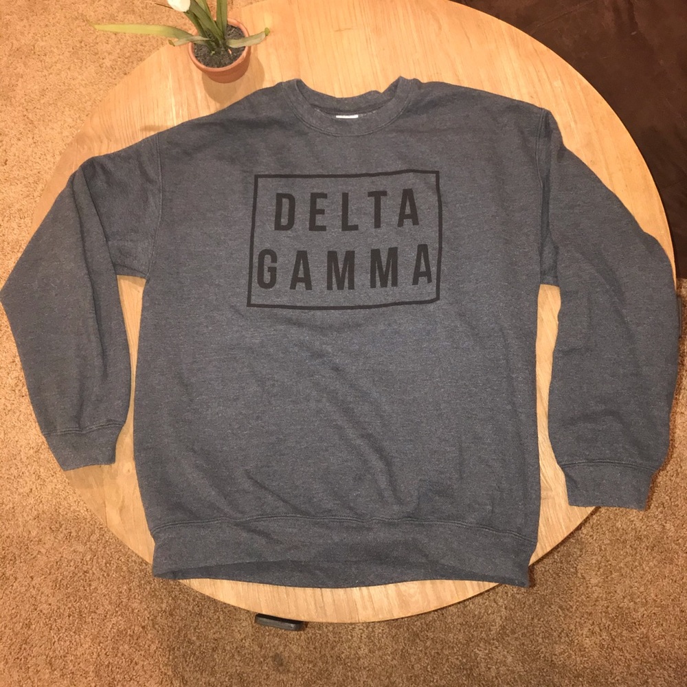 Gray Delta Gamma Sweatshirt, Size L